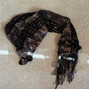 Vanity Black and Silver Scarf